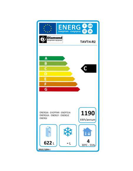 Refroidisseur de bouteilles 4 portes, 783 litres