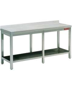 Table de travail avec sous tablette + bord arrière 