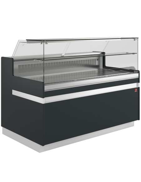 Comptoir vitrine réfrigéré EN & GN, vitre basse, ventilé, sans réserve