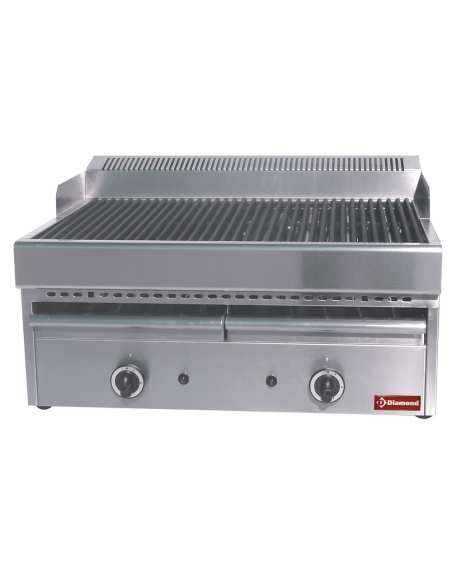 Grill-vapeur gaz avec grille de cuisson en fonte -Top-