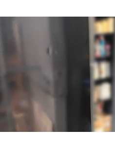 Vitrine ventilée négative vitrée 382 litres - 5 niveaux fixes - NOIRE 2