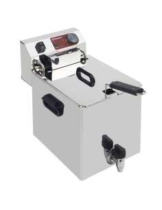 Friteuse de table électrique 10 litres + robinet de vidange