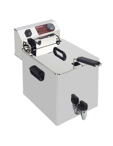 Friteuse de table électrique 10 litres + robinet de vidange