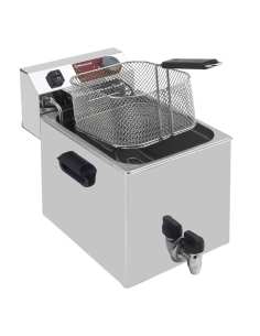 Friteuse de table électrique 10 litres + robinet de vidange 2