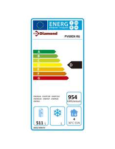 Armoire frigorifique GN 2/1, ventilée, 600 litres. acier inox 2