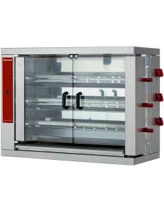 Rôtissoire gaz 3 broches (18 poulets)