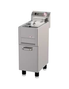 Friteuse électrique 13 litres sur meuble, avec vidange