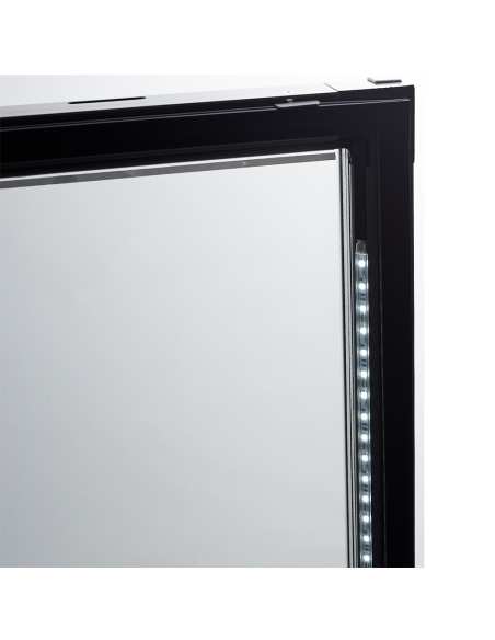 Congélateur statique, vitrée, 525 litres, GN2/1+600x400, inox