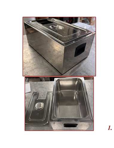 Cuve GN 1/1 pour cuiseur, avec couvercle