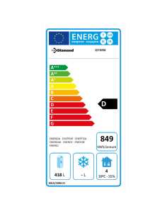 Armoire frigorifique ventilée 700 Lit. 1 porte (GN 2/1), sur roues 2