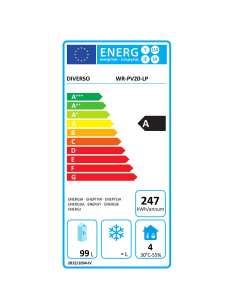 Frigo ventilé, 200 litres - blanc 2