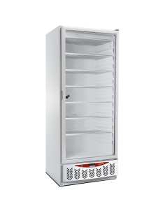Congélateur statique, porte vitrée, 525 litres, GN2/1+600x400, blanc