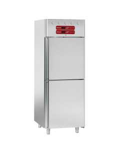 Armoire frigorifique et à poissons 2x 350 litres, 2x 1/2 portes GN 2/1 & 1/1