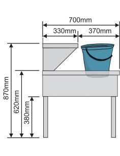 Lave-mains combiné sur piètement 2