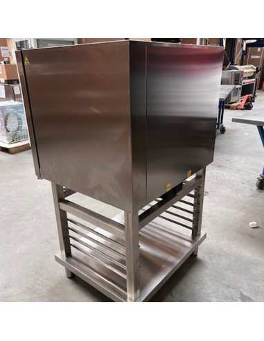 Four électrique "TOUCH" vapeur boiler et convection 6xGN1/1+ Cleaning + Support avec structure à platines, fours 6 & 10x GN 1/1