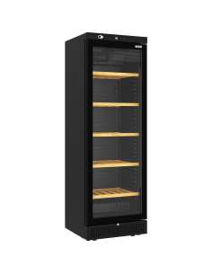 Vitrine cave à vins ventilée 382 litres - 5 niveaux - NOIRE