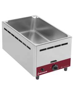 Bain marie gaz, de table GN 1/1 - 150 mm