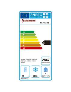 Armoire de congélation, ventilée, 1 porte, (550 litres) 2