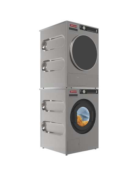 Lave-essoreuse "Inox-Titanium", avec pompe de décharge 8 Kg