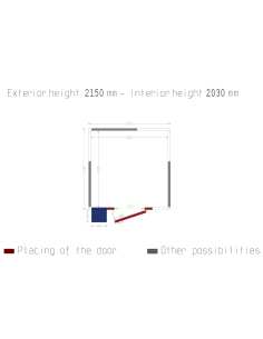 Chambre ISO 60 avec groupe, dim.int. 2030 x 2030 x h2030mm (8,37m³ ) 2