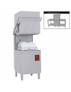 Lave-vaisselle à capot complet, compose de :