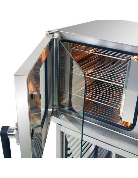 Four électrique TOUCH SCREEN vapeur - convection 5x GN 1/1 - AUTO-CLEANING