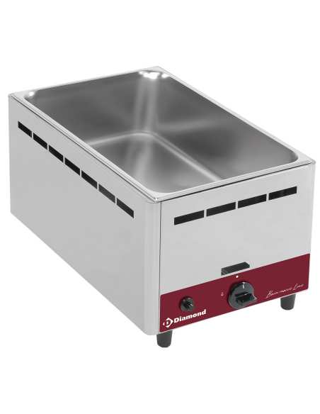 Bain-marie gaz, de table GN 1/1 - 150 mm