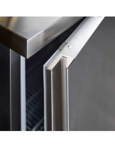 Frigo ventilé, 150 litres. acier inox 2