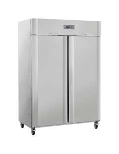 Armoire frigorifique ventilée 1200 Lit. 2 portes GN 2/1, sur roues, 2 avec freins