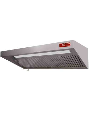 Hotte complète (7/7-1500 M3/h) 120 Pa, éclairage, variateur, 3 filtres