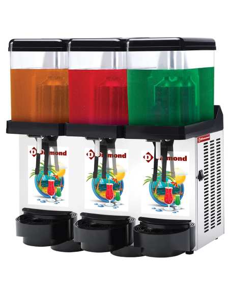 Distributeur de boissons réfrigerées, 3x 12 Lt.