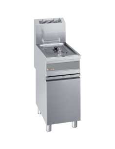 Friteuse gaz 1 cuve 15 litres sur armoire