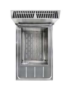 Friteuse gaz, 1 cuve 16 lit., sur meuble 2