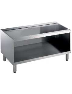 Soubassement ouvert, 1200 mm, inox AISI 304