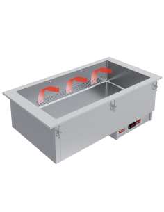 Elément bain-marie 2 GN 1/1  - à sec - ventilé