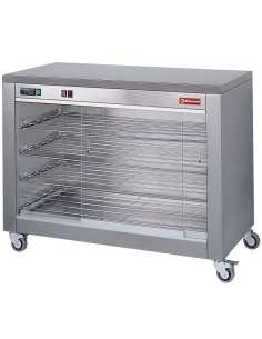 Armoire vitrine chauffante 60 poulets, sur roues