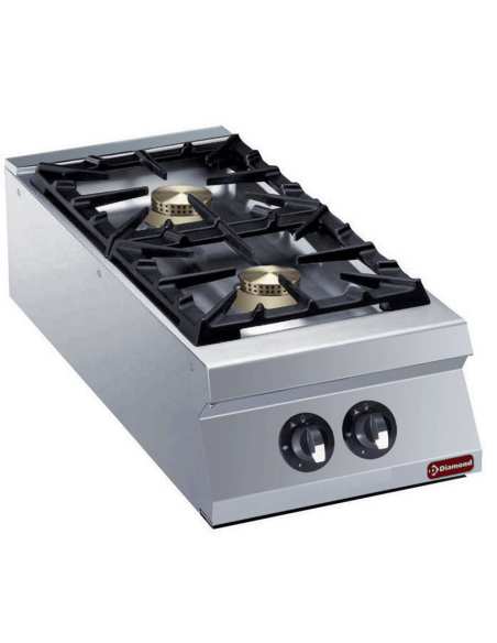 Cuisinière 2 feux vifs gaz -TOP- "POWERFUL"