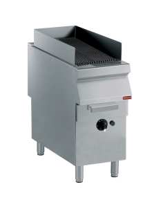 Grill vapeur, grille en fonte, sur piétement