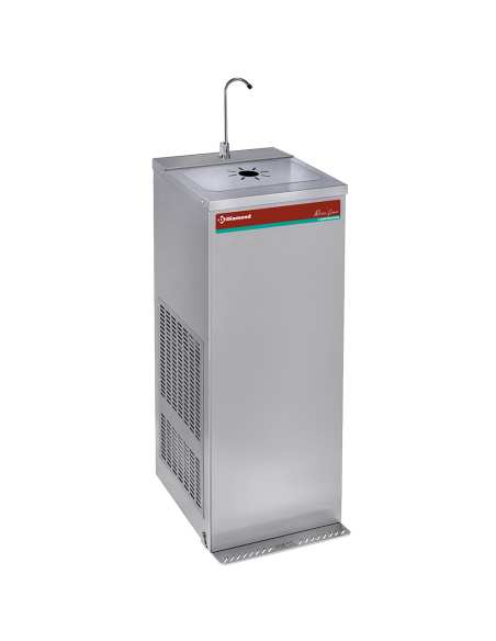 Fontaine réfrigérée à pédale, inox, 35 Litres/heure