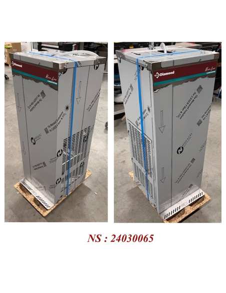 Fontaine réfrigérée à pédale, inox, 35 Litres/heure