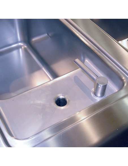 Cuiseur à pâtes électrique, 1 cuve GN 1/1, sur meuble (sans paniers)