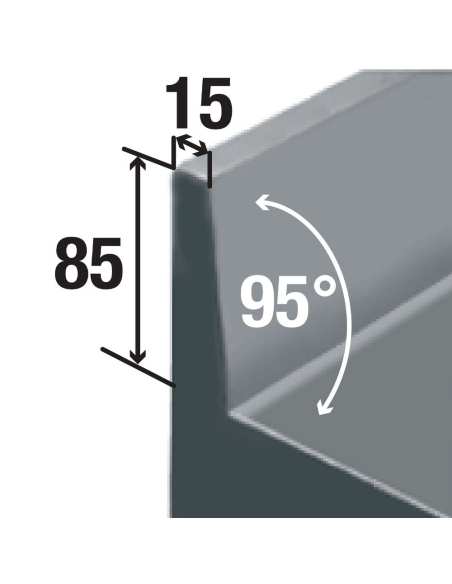 Plonge 2 cuves 400x500x275 égouttoir gauche sur armoire 2 portes coulissantes et espace lave vaisselle