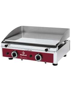 Plaque de cuisson lisse, chromée, gaz