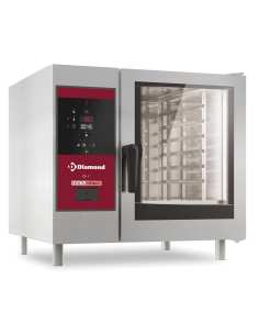 Four électrique vapeur boiler et convection, 6x GN 1/1+ Cleaning