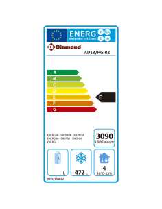 Armoire de congélation 700 litres ventilée, 1 porte vitrée GN 2/1 2