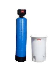 Adoucisseur d'eau chrono-volumétrique, 60 Lit, avec bonbonne externe