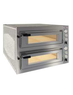 Four électrique 2x 6 pizzas diam.350mm, 2 chambres