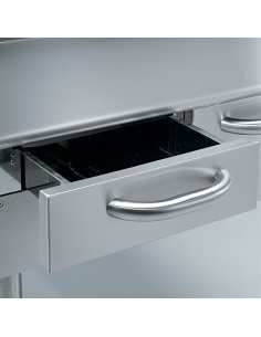 Grill vapeur, grille en fonte, sur piétement 2