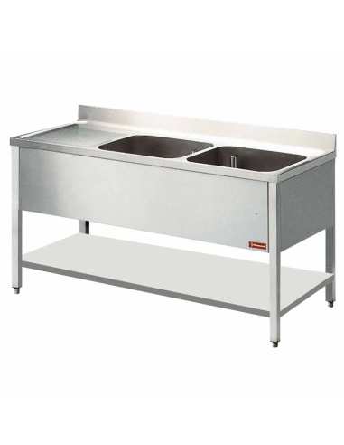 Plonge 2 cuves et 1 égouttoir