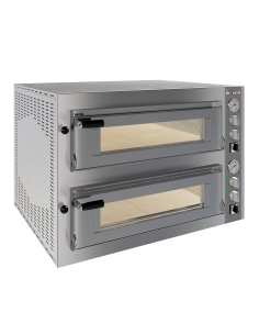 Four électrique 2x 4 pizzas diam.350mm, 2 chambres